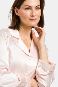 Women's 100% Mulberry Silk Classic Full Length Pajama Set with Gift Box Womens>Sleep and Lounge>Pajamas Fishers Finery