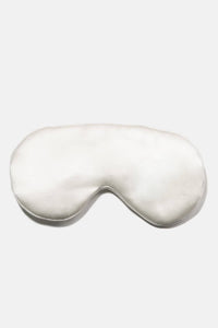 100% Mulberry Silk Therapeutic Sleep Mask - 25 Momme Beauty>Masks Fishers Finery Natural White (Undyed) Adjustable
