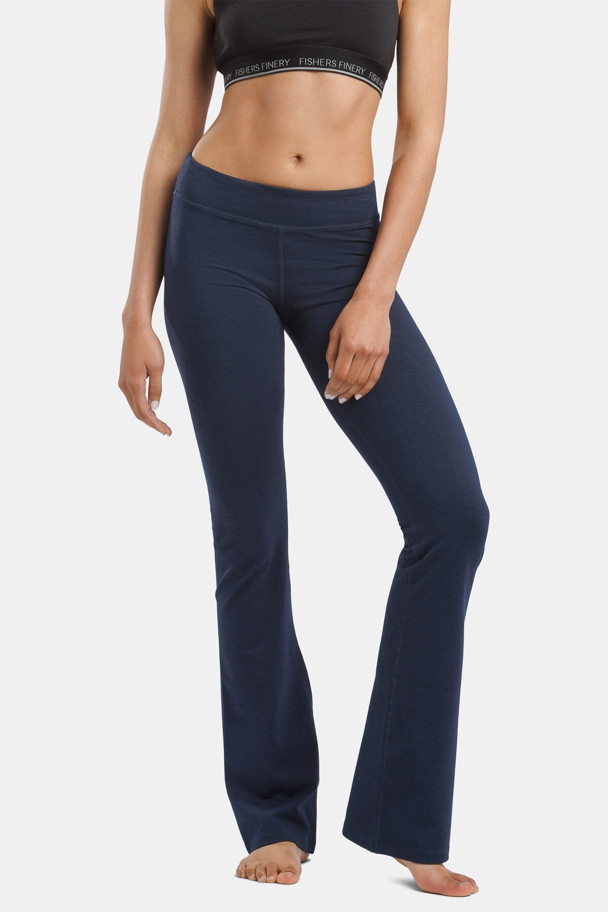 Women's EcoFabric™ Bootcut Yoga Pant - OUTLET - FINAL SALE Womens>Activewear>Yoga Pants Fishers Finery Navy XS Petite