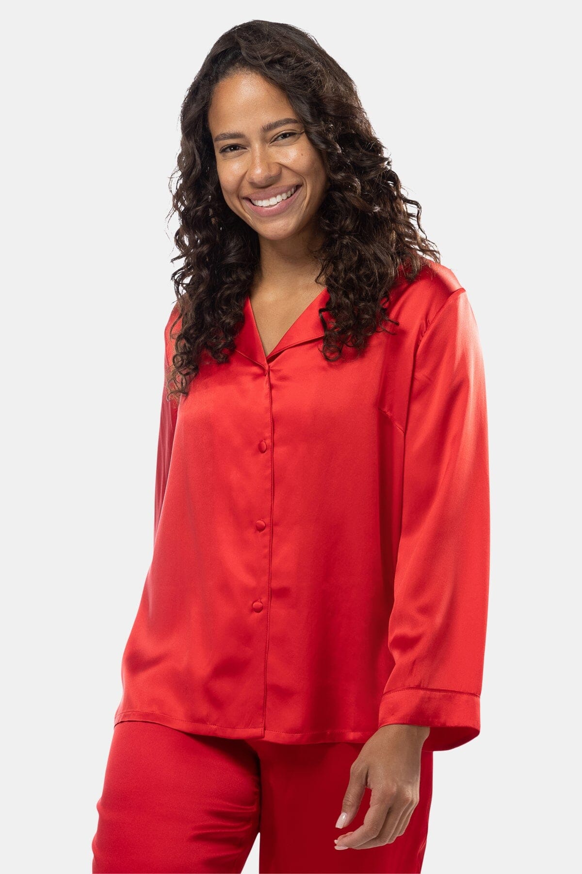 Women's 100% Mulberry Silk Classic Full Length Pajama Set with Gift Box Womens>Sleep and Lounge>Pajamas Fishers Finery