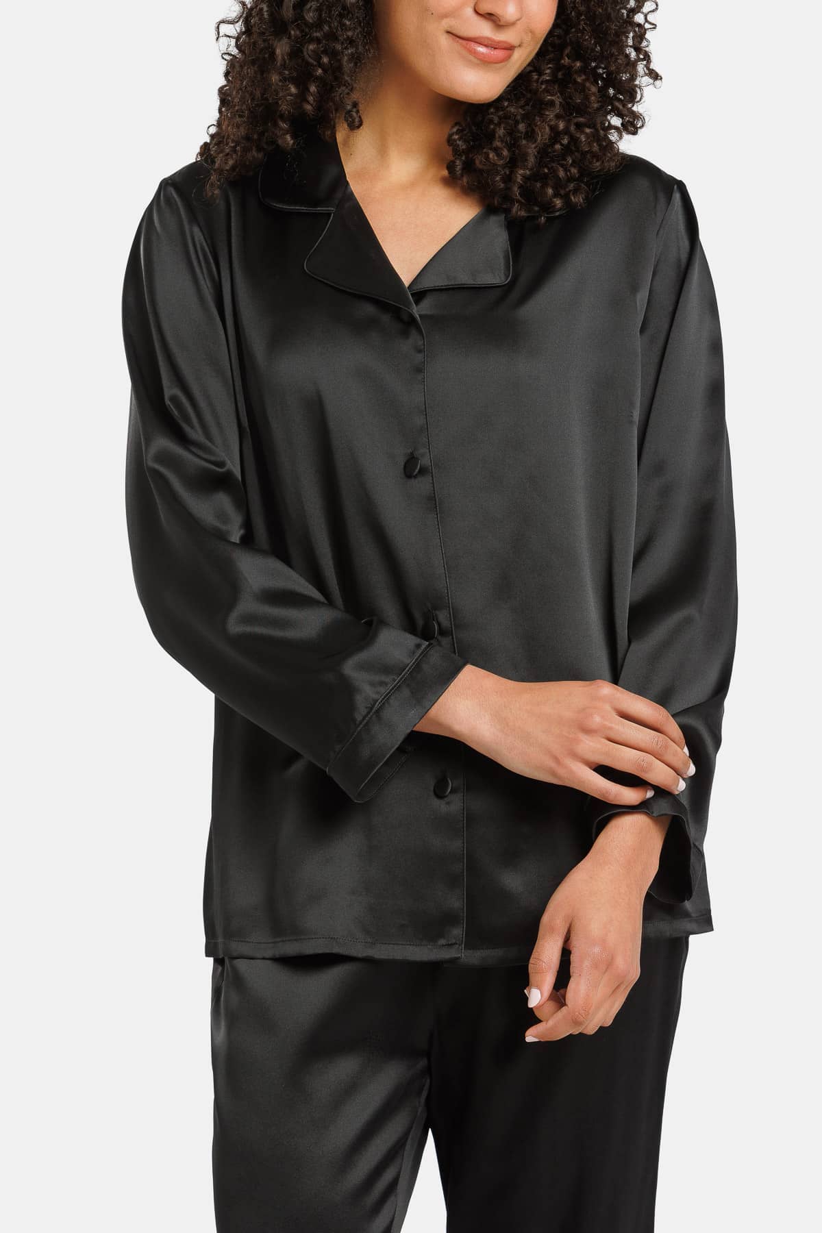 Women's 100% Mulberry Silk Classic Full Length Pajama Set with Gift Box Womens>Sleep and Lounge>Pajamas Fishers Finery