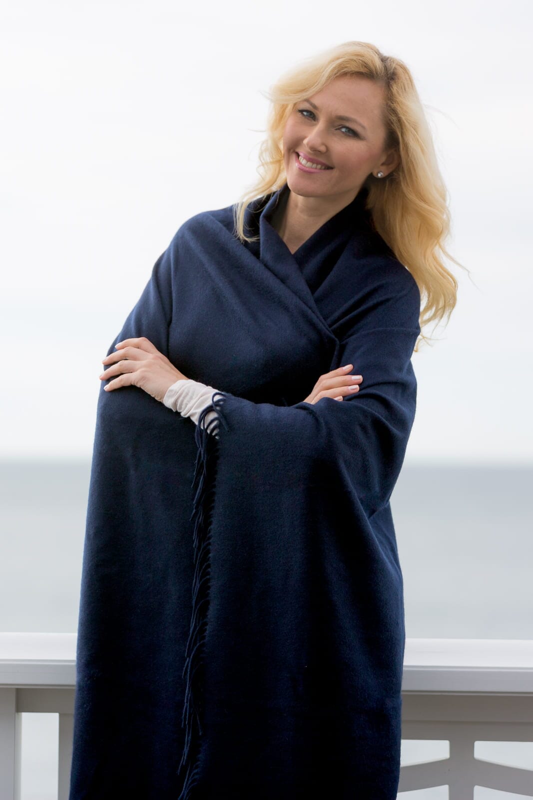 100% Pure Cashmere Fringe Throw Blanket with Gift Box Home>Bedding>Throw Fishers Finery