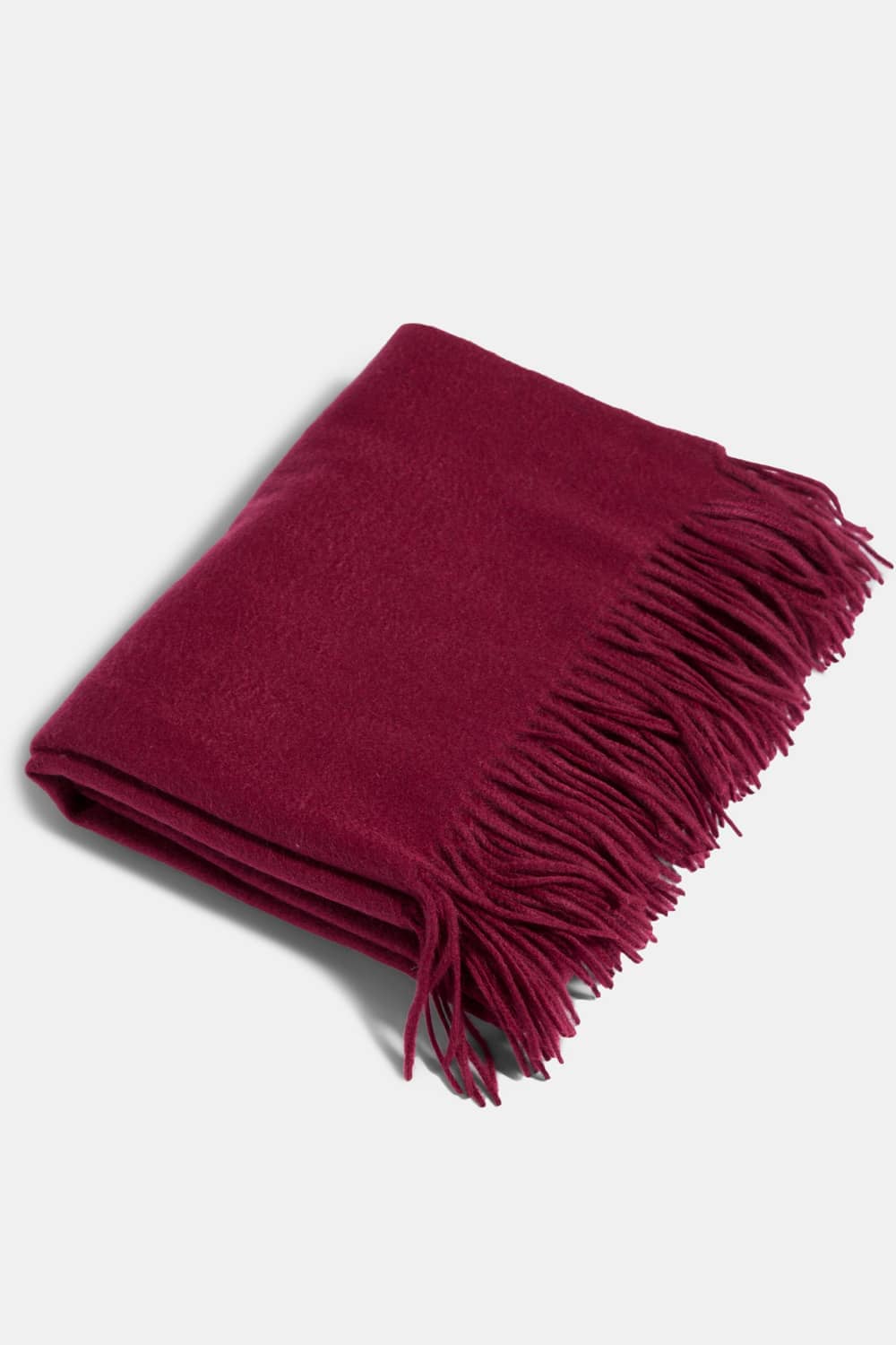 100% Pure Cashmere Fringe Throw Blanket with Gift Box Home>Bedding>Throw Fishers Finery Cabernet