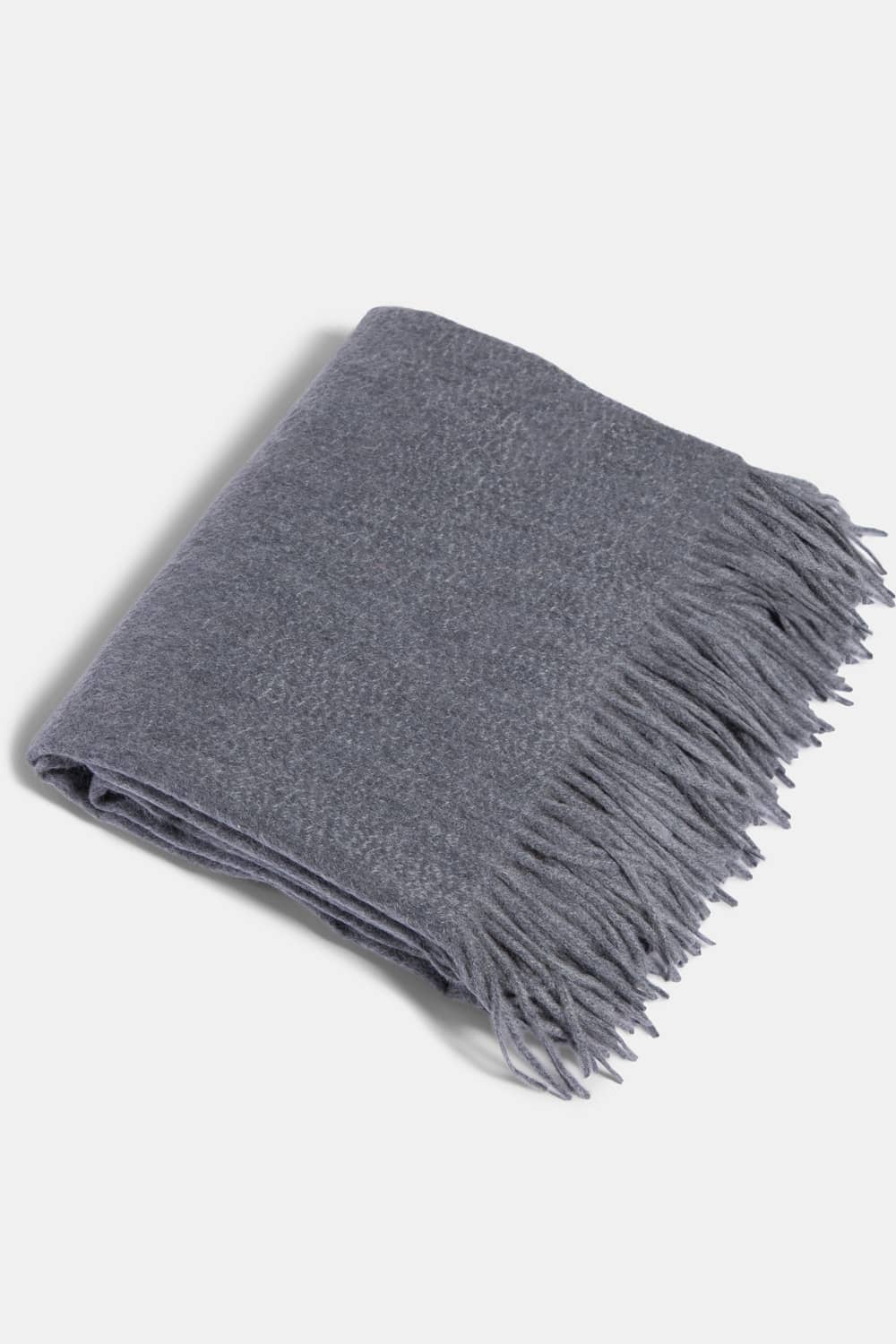 100% Pure Cashmere Fringe Throw Blanket with Gift Box Home>Bedding>Throw Fishers Finery Gray