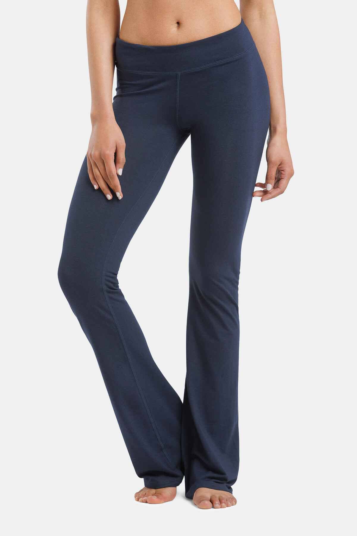 Women's EcoFabric™ Bootcut Yoga Pant Womens>Activewear>Yoga Pants Fishers Finery Navy XS Petite