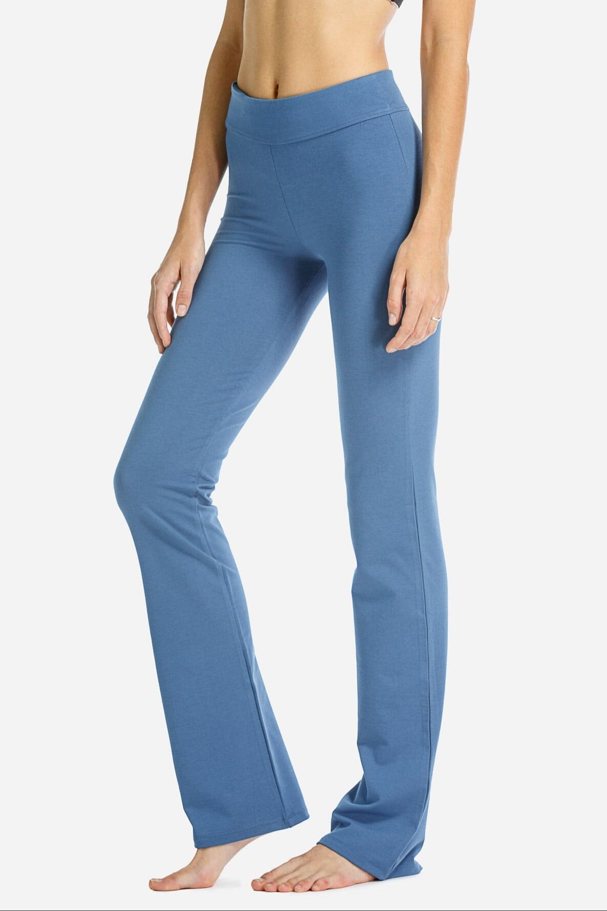 Women's EcoFabric™ Bootcut Yoga Pant - OUTLET Womens>Activewear>Yoga Pants Fishers Finery Moonlight Blue XS Petite