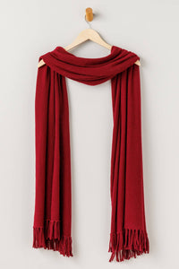 Women's 100% Pure Cashmere Knit Shawl Wrap with Fringe and Gift Box Womens>Accessories>Scarf Fishers Finery