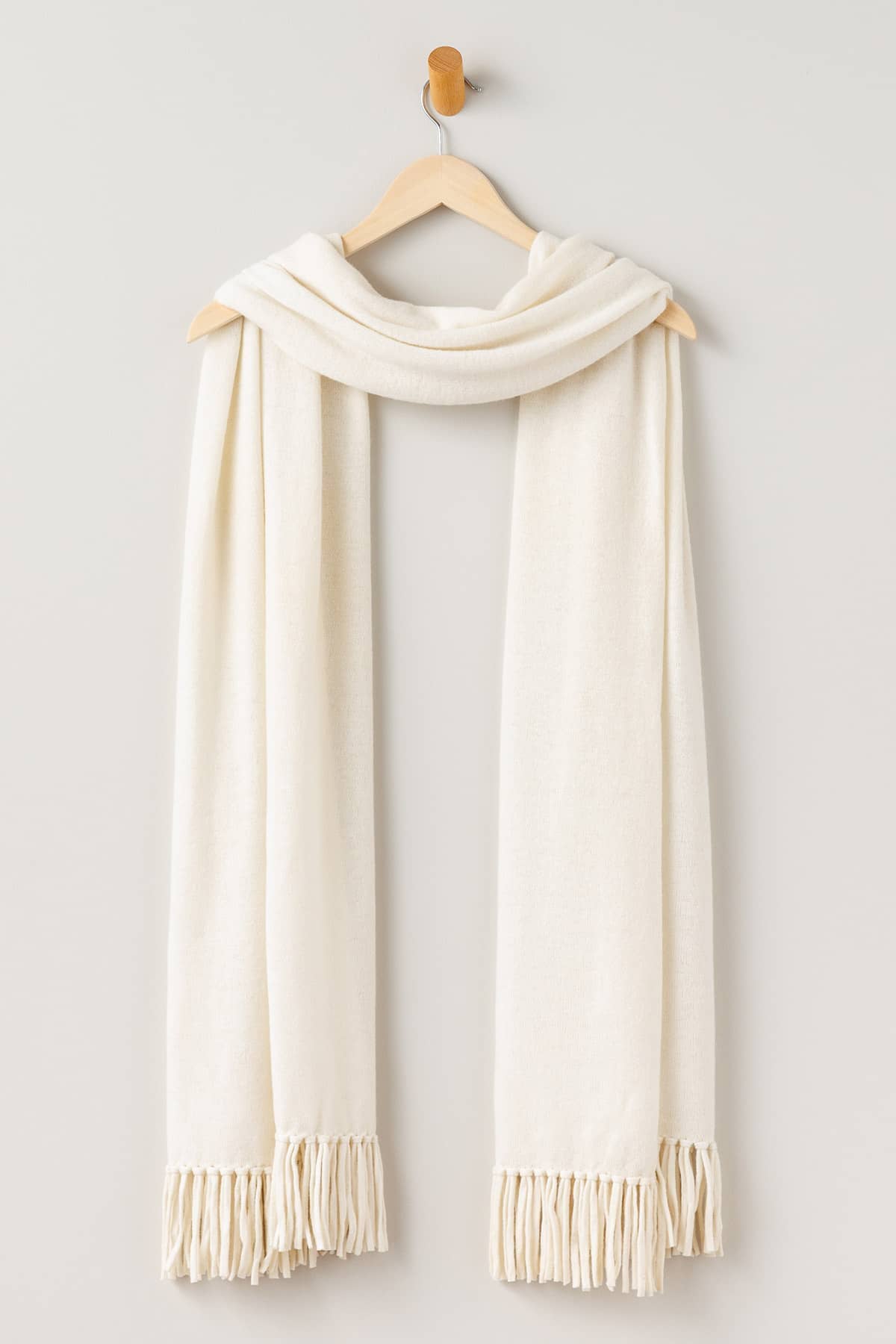 Women's 100% Pure Cashmere Knit Shawl Wrap with Fringe and Gift Box Womens>Accessories>Scarf Fishers Finery