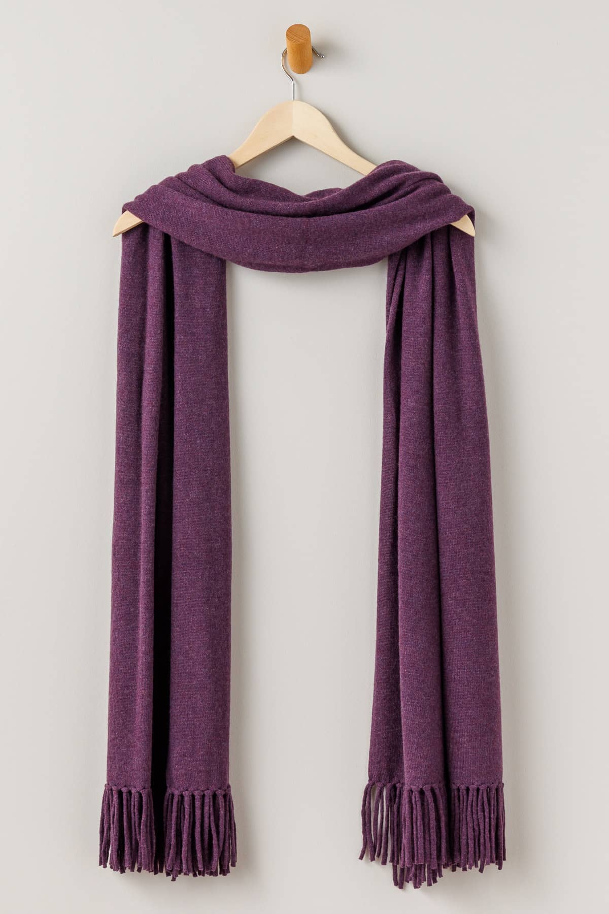 Women's 100% Pure Cashmere Knit Shawl Wrap with Fringe and Gift Box Womens>Accessories>Scarf Fishers Finery