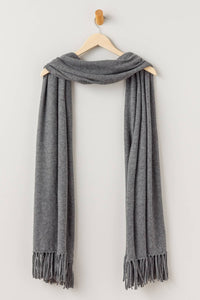 Women's 100% Pure Cashmere Knit Shawl Wrap with Fringe and Gift Box Womens>Accessories>Scarf Fishers Finery