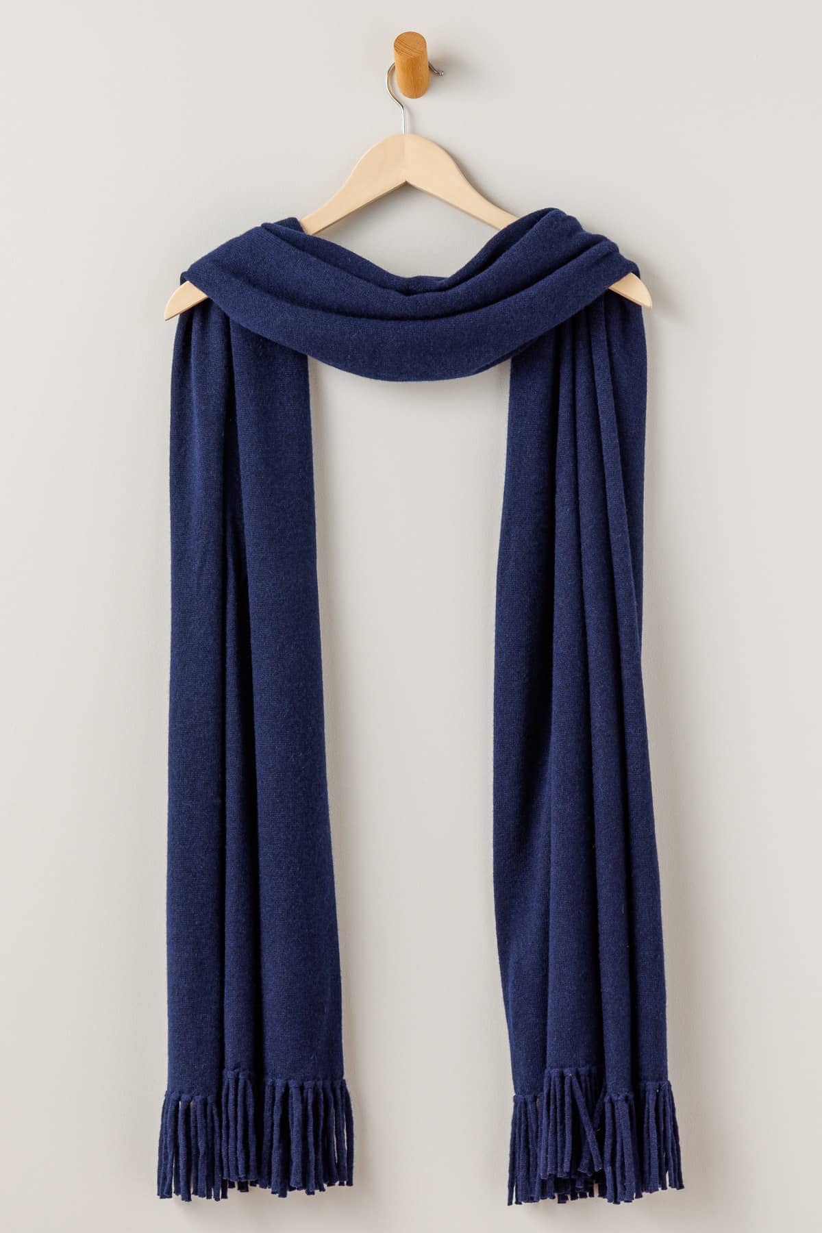 Women's 100% Pure Cashmere Knit Shawl Wrap with Fringe and Gift Box Womens>Accessories>Scarf Fishers Finery