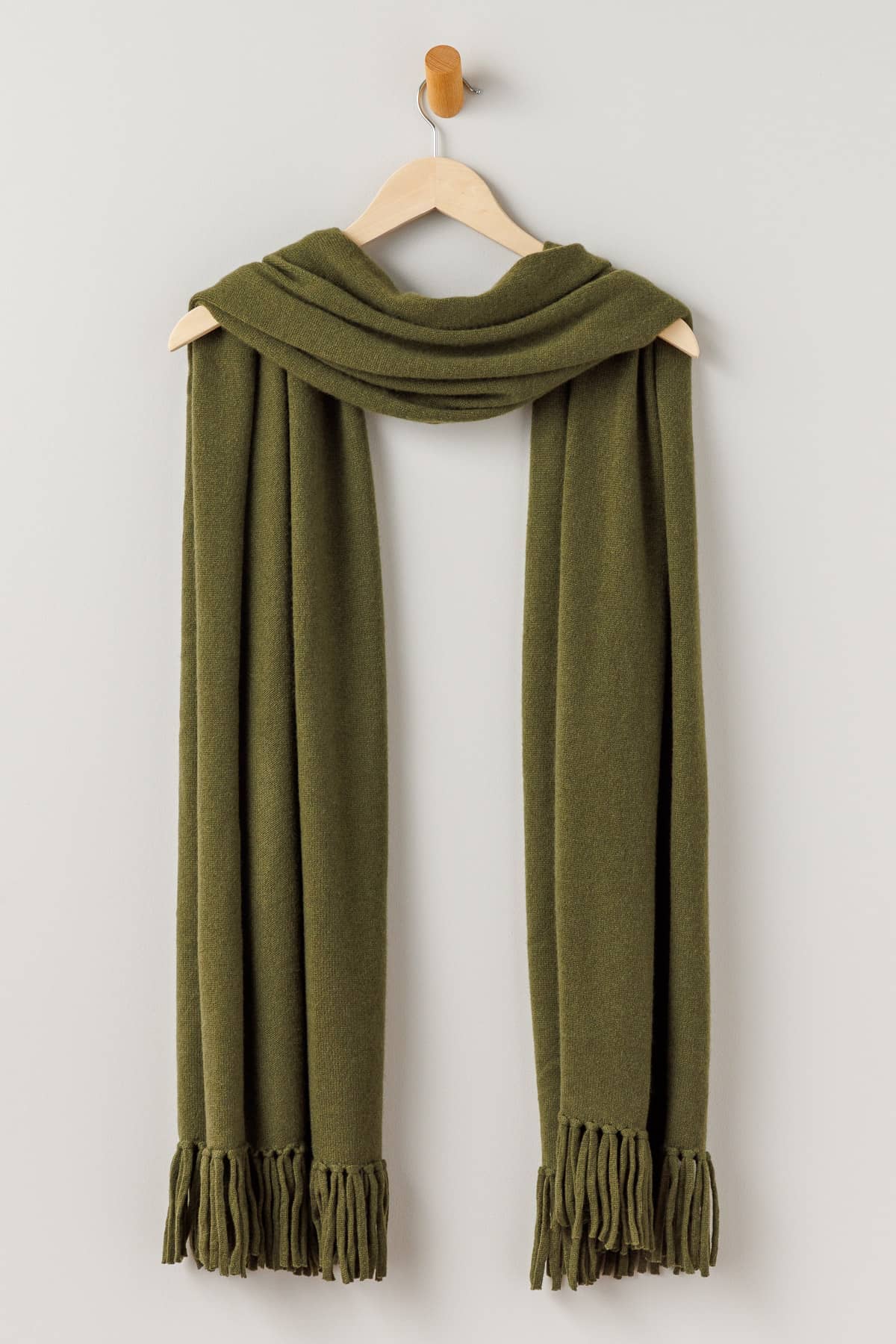 Women's 100% Pure Cashmere Knit Shawl Wrap with Fringe and Gift Box Womens>Accessories>Scarf Fishers Finery