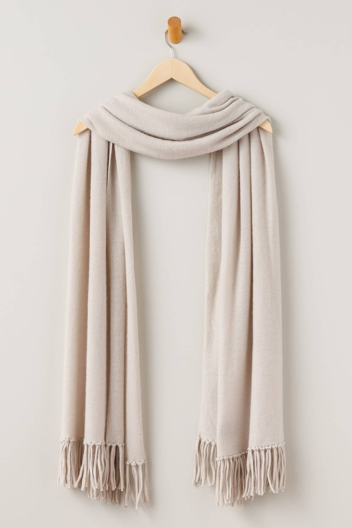 Women's 100% Pure Cashmere Knit Shawl Wrap with Fringe and Gift Box Womens>Accessories>Scarf Fishers Finery