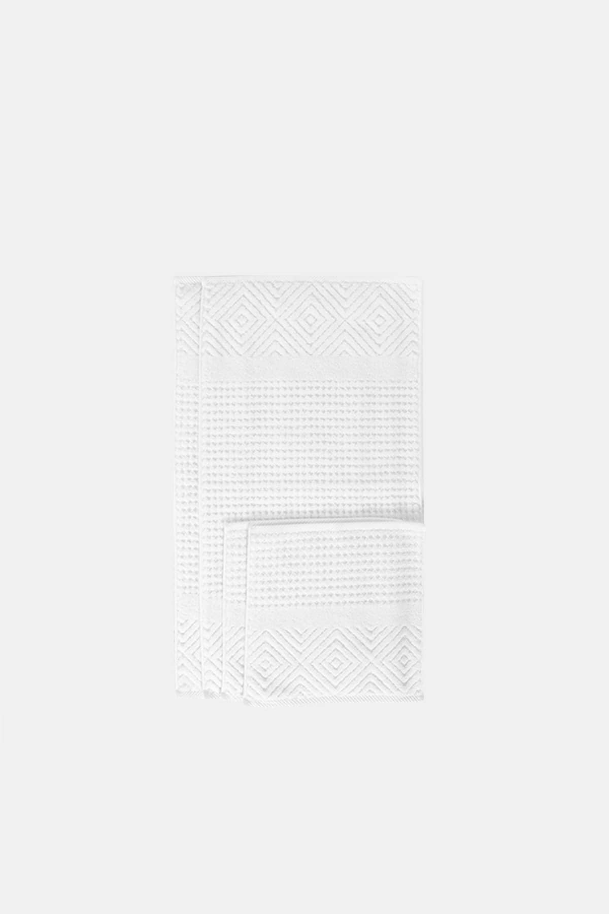 Texere 100% Organic Cotton Diamond Jacquard Towel Set Home>Bathroom>Towels Fishers Finery