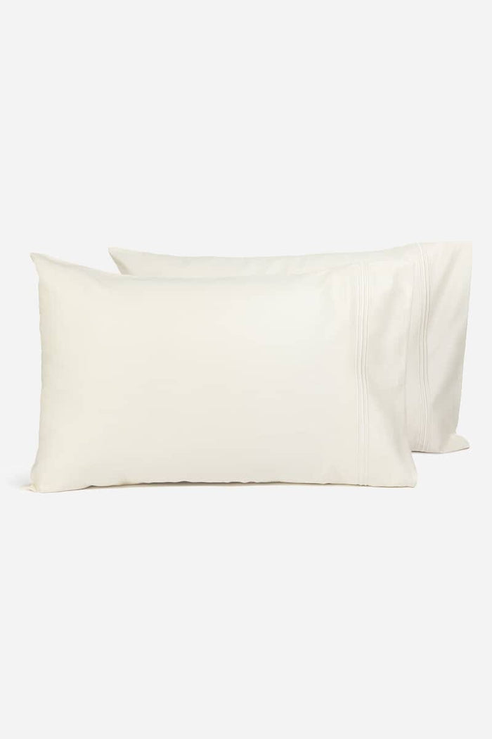 100% Certified Egyptian Cotton Pillowcases | 500 Thread Count Home>Bedding>Pillowcase Fishers Finery Ivory Standard/Queen