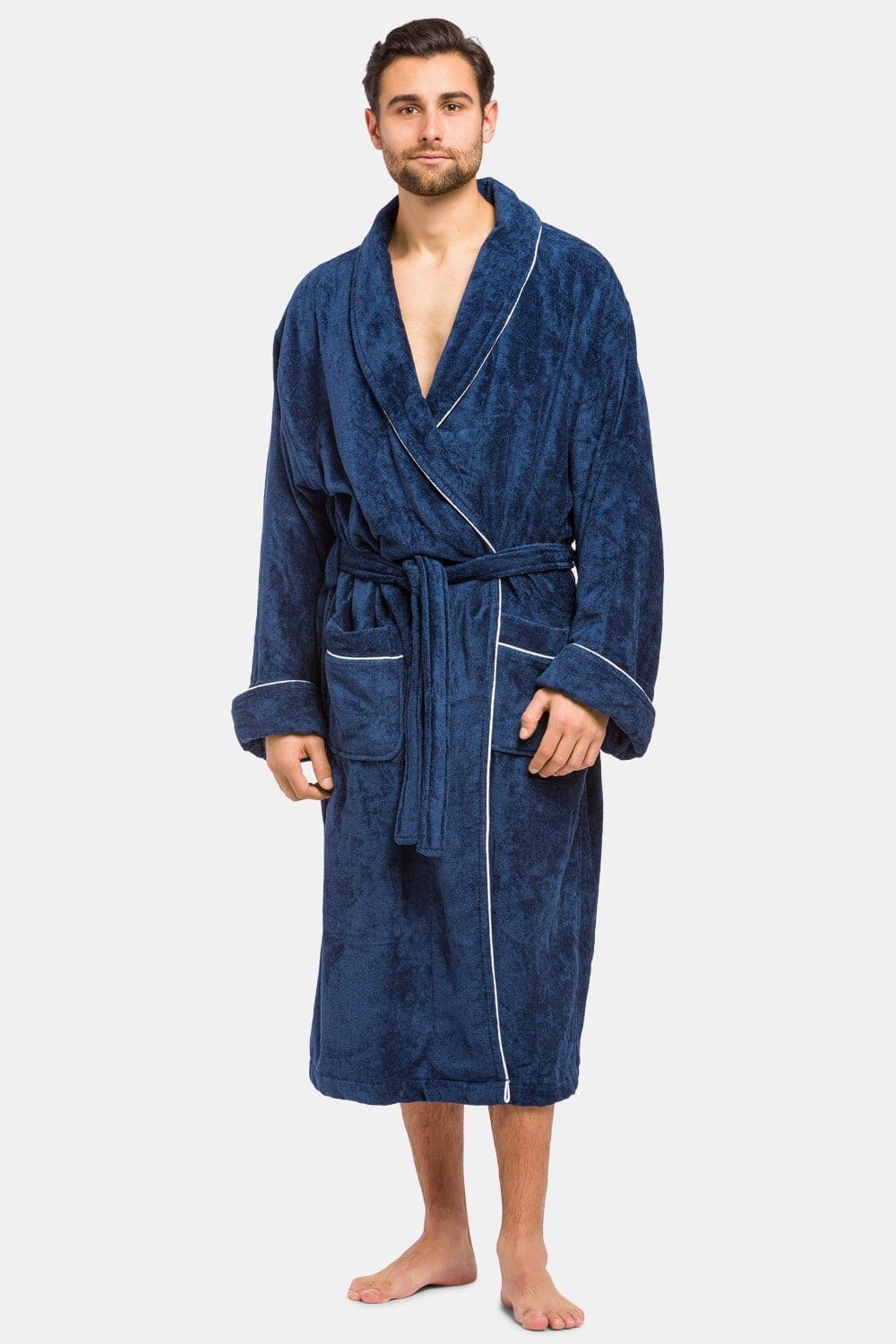 Men's Premier Turkish-Style Full Length Terry Cloth Spa Robe Mens>Sleepwear>Robe Fishers Finery