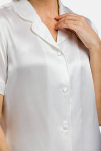 Women's 100% Mulberry Silk Short Sleeve Pajama Set with Gift Box Womens>Sleep and Lounge>Pajamas Fishers Finery