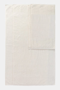 Texere 100% Organic Cotton Diamond Jacquard Towel Set Home>Bathroom>Towels Fishers Finery