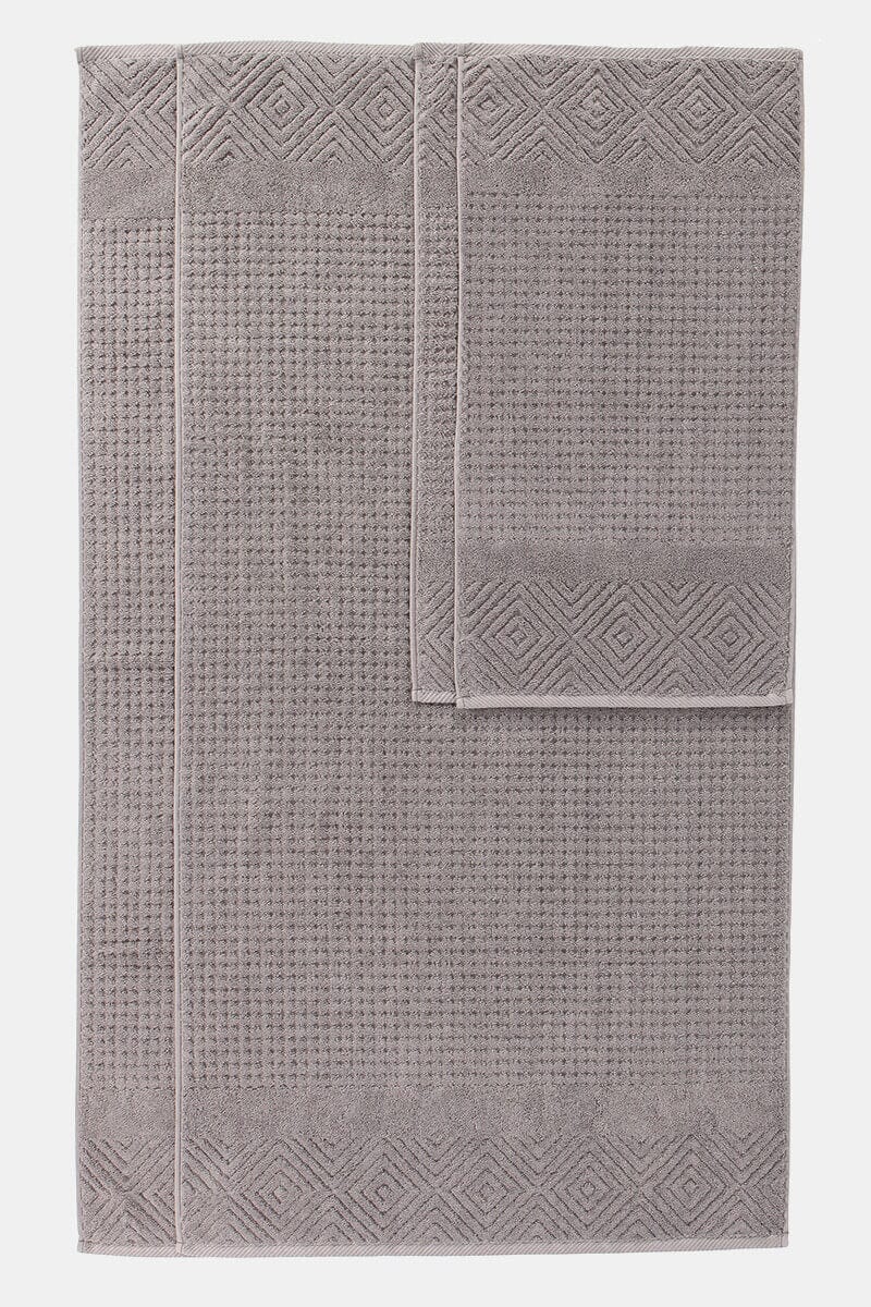 Texere 100% Organic Cotton Diamond Jacquard Towel Set Home>Bathroom>Towels Fishers Finery
