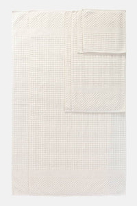 Texere 100% Organic Cotton Diamond Jacquard Towel Set Home>Bathroom>Towels Fishers Finery