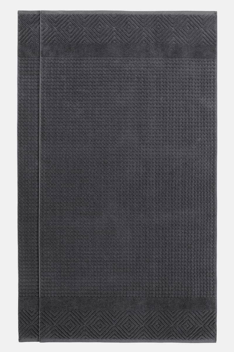 Texere 100% Organic Cotton Diamond Jacquard Towel Set Home>Bathroom>Towels Fishers Finery