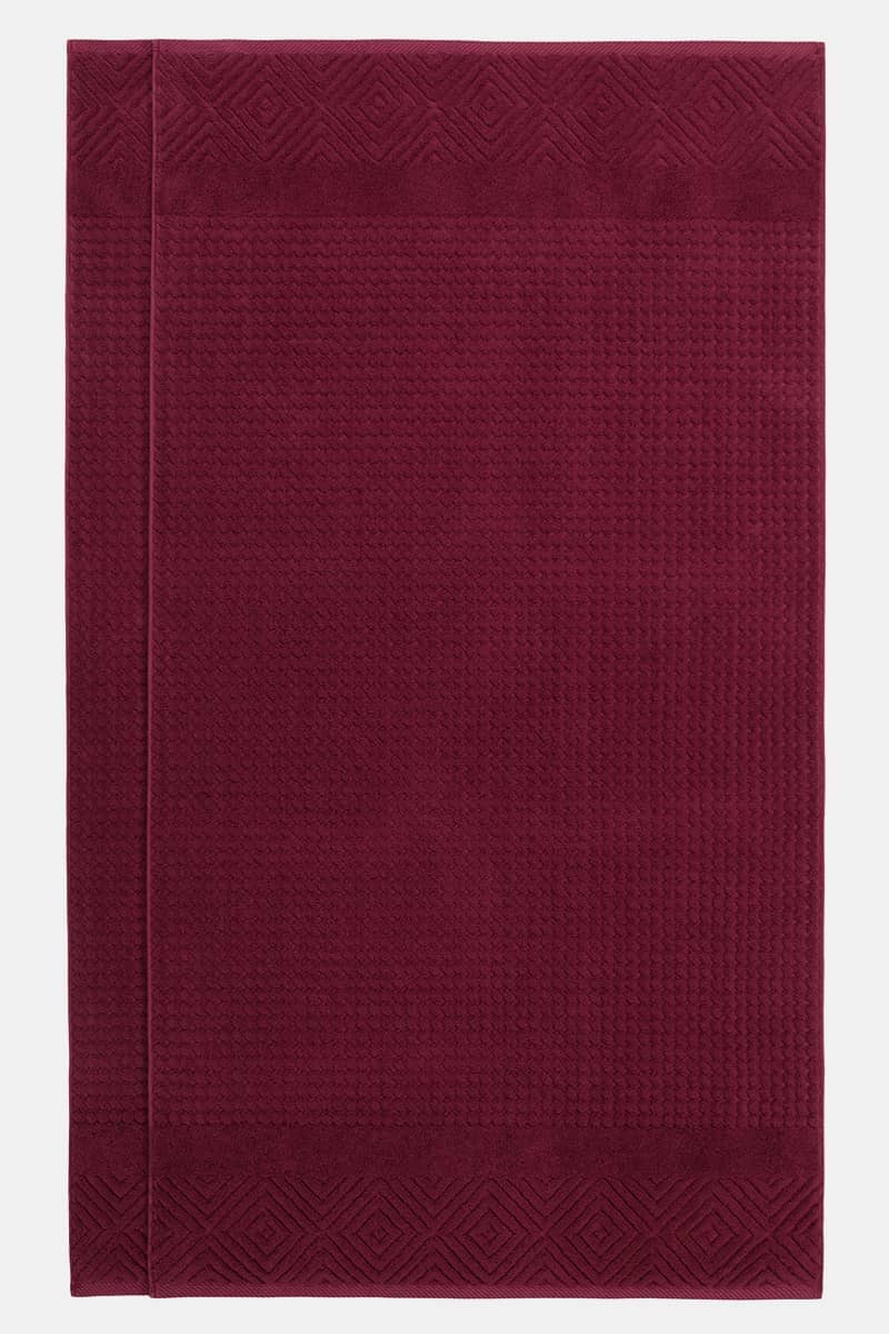 Texere 100% Organic Cotton Diamond Jacquard Towel Set Home>Bathroom>Towels Fishers Finery