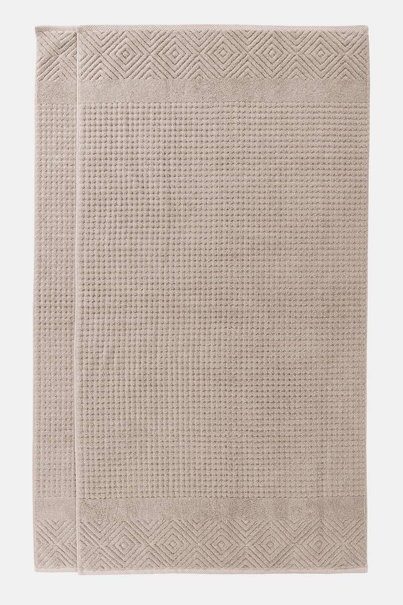 Texere 100% Organic Cotton Diamond Jacquard Towel Set Home>Bathroom>Towels Fishers Finery