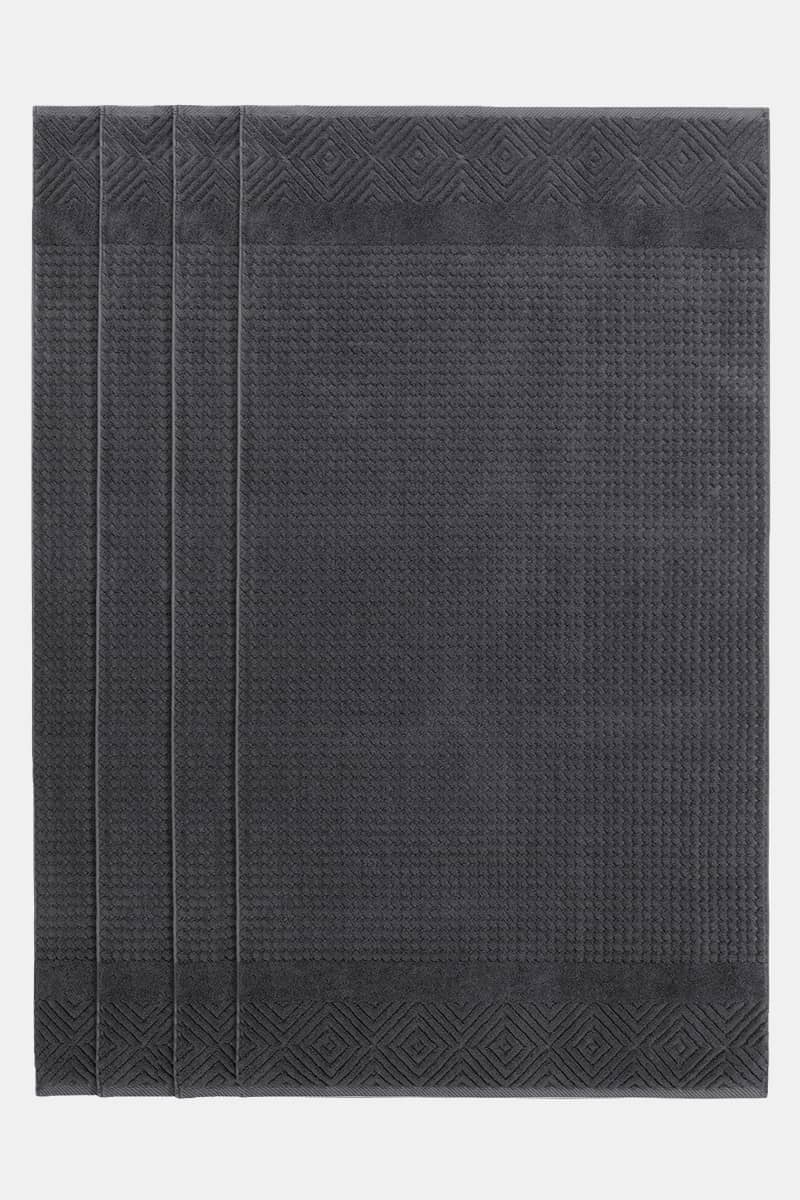 Texere 100% Organic Cotton Diamond Jacquard Towel Set Home>Bathroom>Towels Fishers Finery