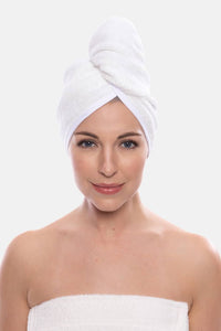 Texere Women's Terry Cloth Hair Towel / Wrap Womens>Spa>Hair Towel Fishers Finery White