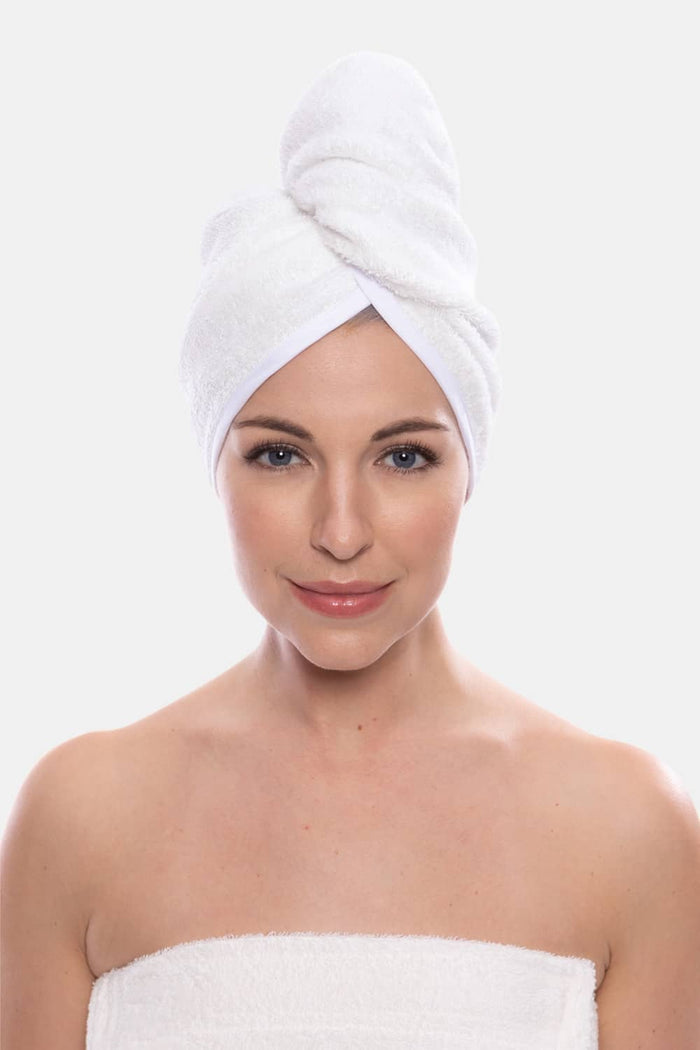Texere Women's Terry Cloth Hair Towel / Wrap Womens>Spa>Hair Towel Fishers Finery White