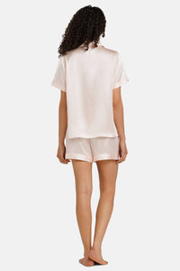 Women's 100% Mulberry Silk Short Sleeve Pajama Set with Gift Box Womens>Sleep and Lounge>Pajamas Fishers Finery