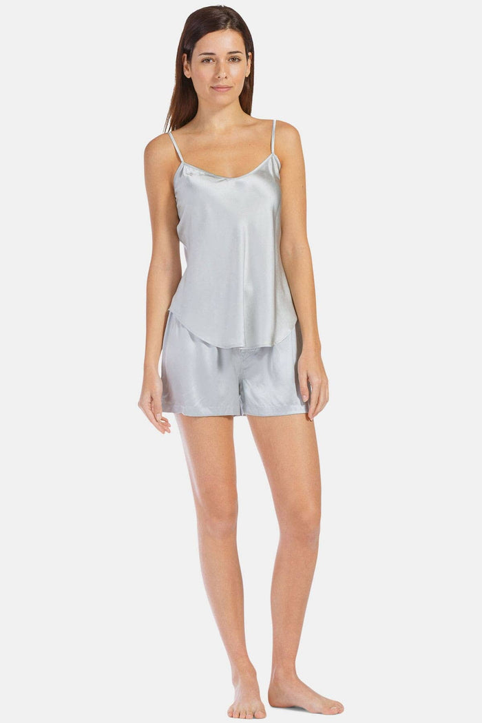 Women's 100% Mulberry Silk Cami and Boxer Pajama Set with Gift Box Womens>Sleepwear>Cami Set Fishers Finery