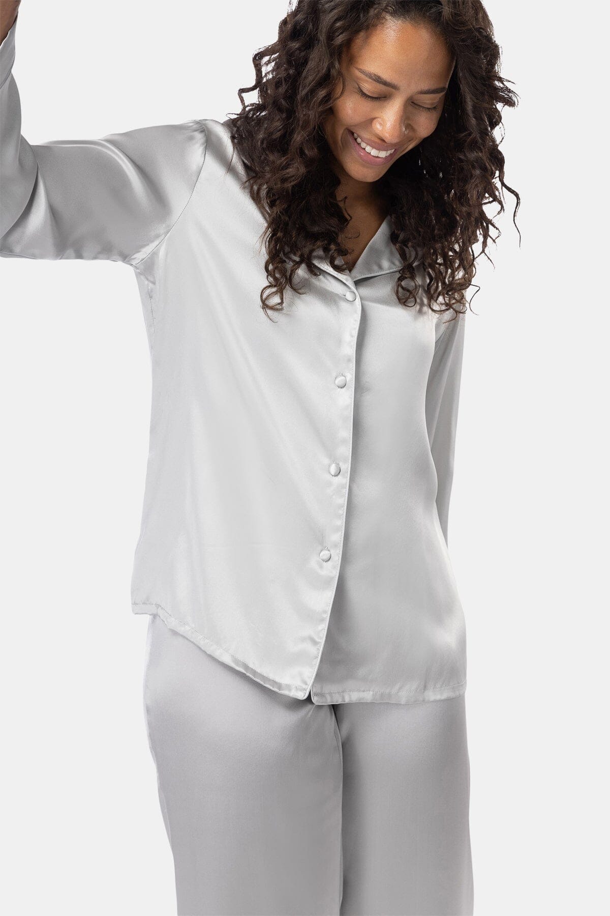 Women's 100% Mulberry Silk Classic Full Length Pajama Set with Gift Box Womens>Sleep and Lounge>Pajamas Fishers Finery