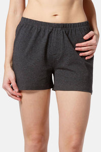 Women's EcoFabric™ Sleep / Lounge Boxer Womens>Sleepwear>Boxer Fishers Finery Heather Gray Small