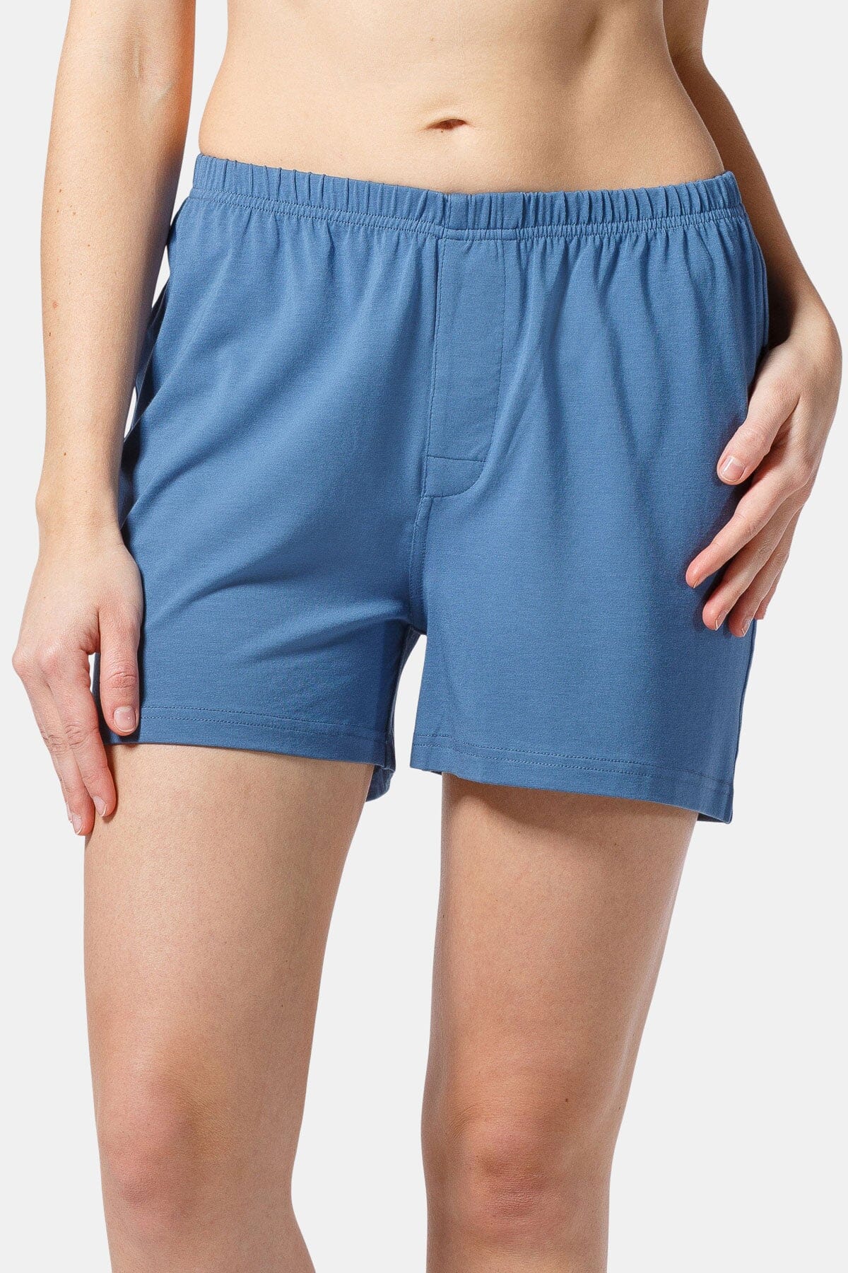 Women's EcoFabric™ Sleep / Lounge Boxer Womens>Sleepwear>Boxer Fishers Finery Moonlight Blue Small