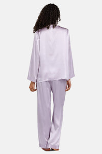 Women's 100% Mulberry Silk Classic Full Length Pajama Set with Gift Box Womens>Sleep and Lounge>Pajamas Fishers Finery
