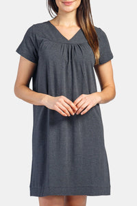 Women's Short Sleeve EcoFabric™ Nightgown - Relaxed Fit Womens>Sleepwear>Nightgown Fishers Finery
