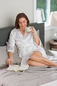 Women's 100% Pure Mulberry Silk Robe Womens>Sleepwear>Robe Fishers Finery