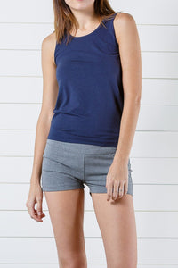 Women's EcoFabric™ 2" Yoga Workout Short Womens>Casual>Leggings Fishers Finery Light Heather Gray XS