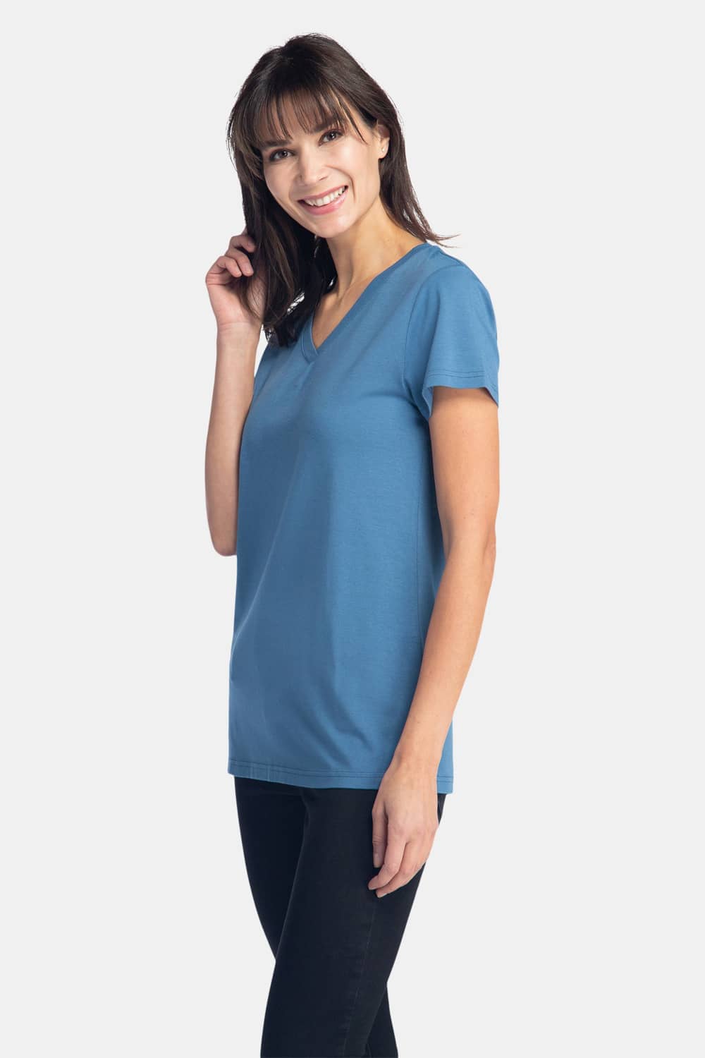 Women's Classic Fit EcoFabric™ V-Neck Tee Womens>Casual>Top Fishers Finery