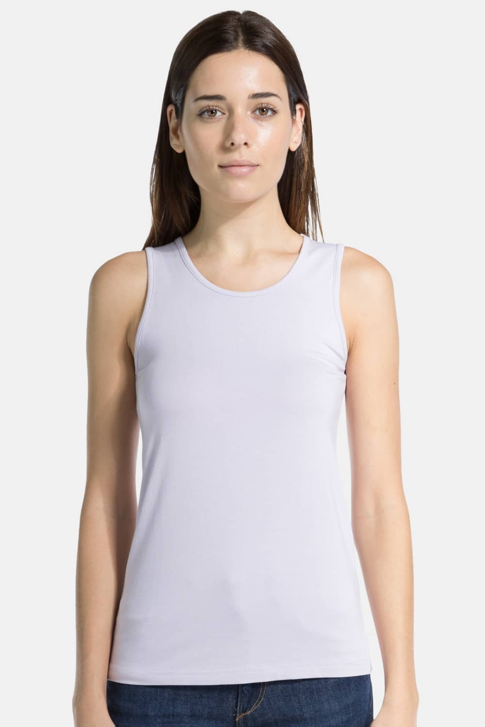 Women's Essential EcoFabric™ Tank Top Womens>Casual>Top Fishers Finery Lavender Fog X-Small