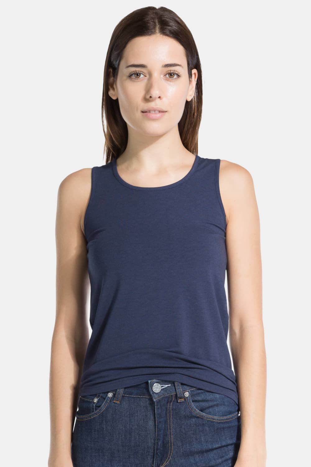 Women's Essential EcoFabric™ Tank Top Womens>Casual>Top Fishers Finery Navy X-Small
