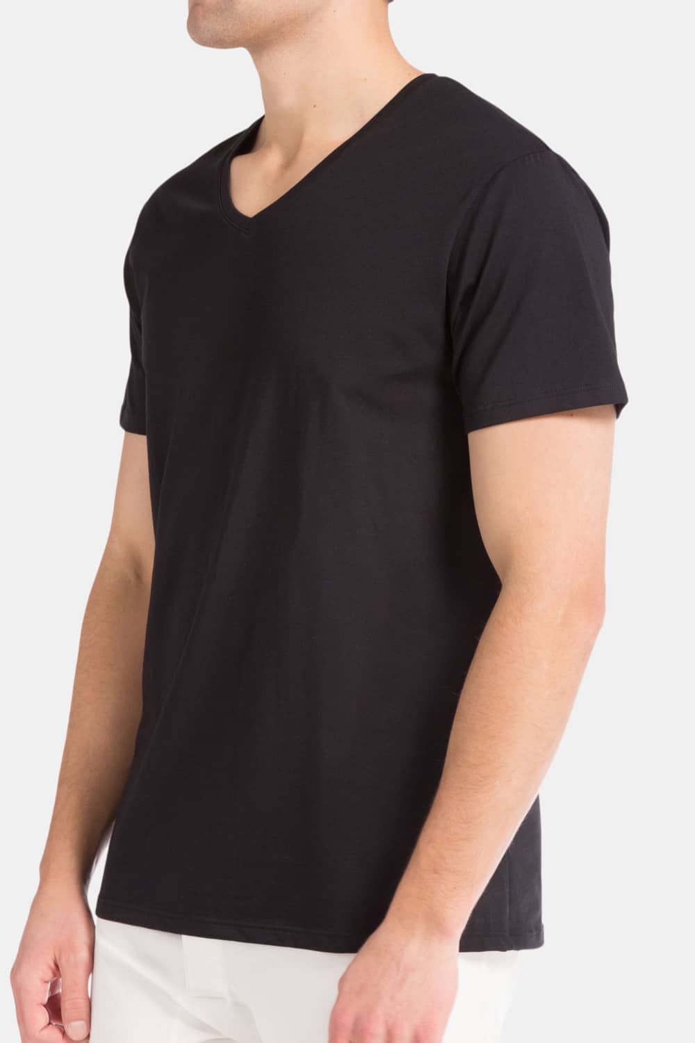 Men's Classic Fit Soft Stretch V-Neck Undershirt Mens>Casual>Tops Fishers Finery