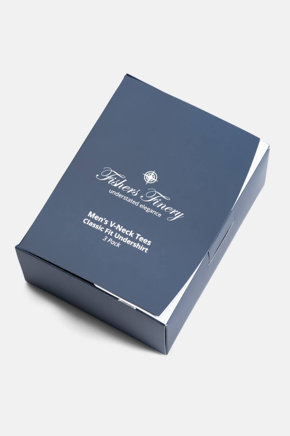 Men's Classic Fit Soft Stretch V-Neck Undershirt Mens>Casual>Tops Fishers Finery