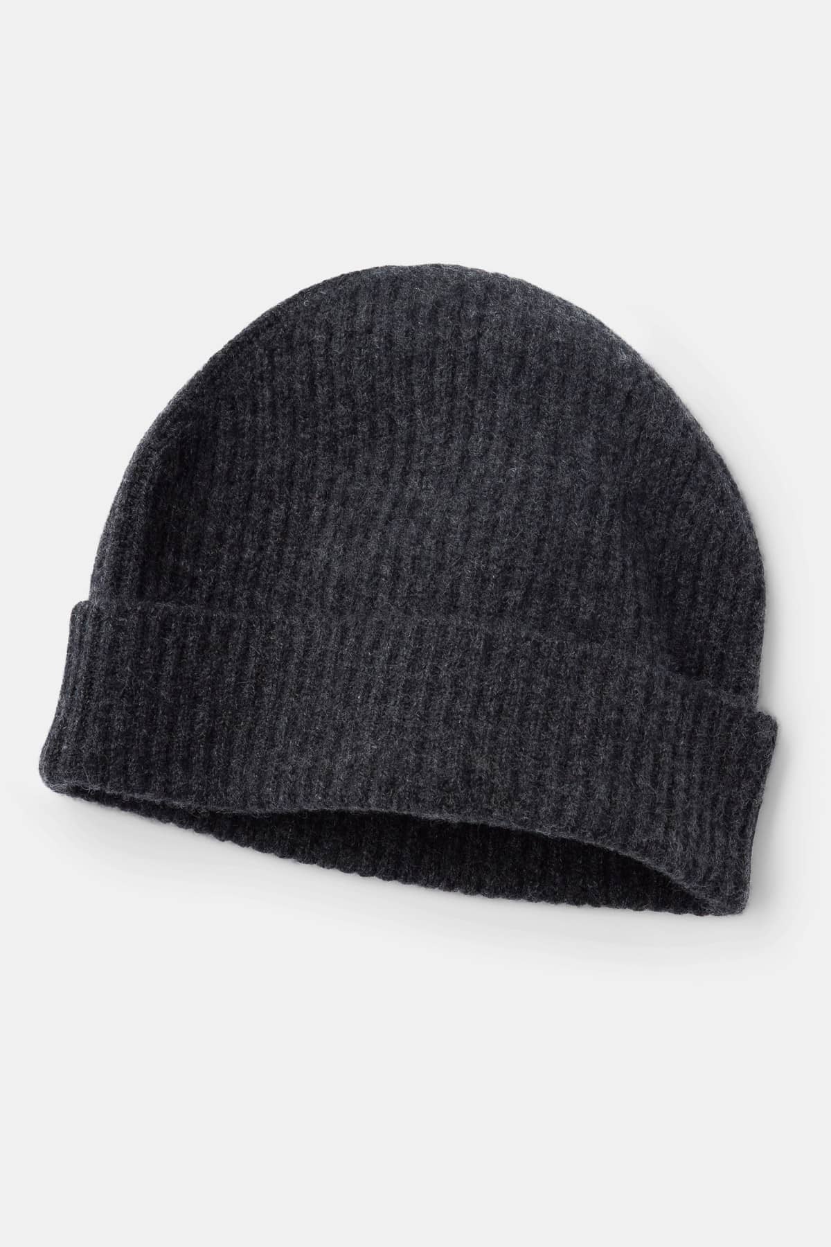 Men's 100% Pure Cashmere Ribbed Hat Mens>Accessories>Hat Fishers Finery