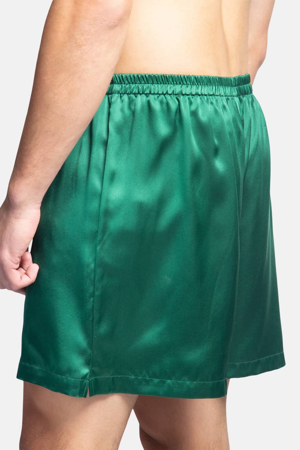 Men's 100% Pure Mulberry Silk Lounge Boxers - IMPROVED No-Roll Waistband Mens>Sleep and Lounge>Boxer Fishers Finery