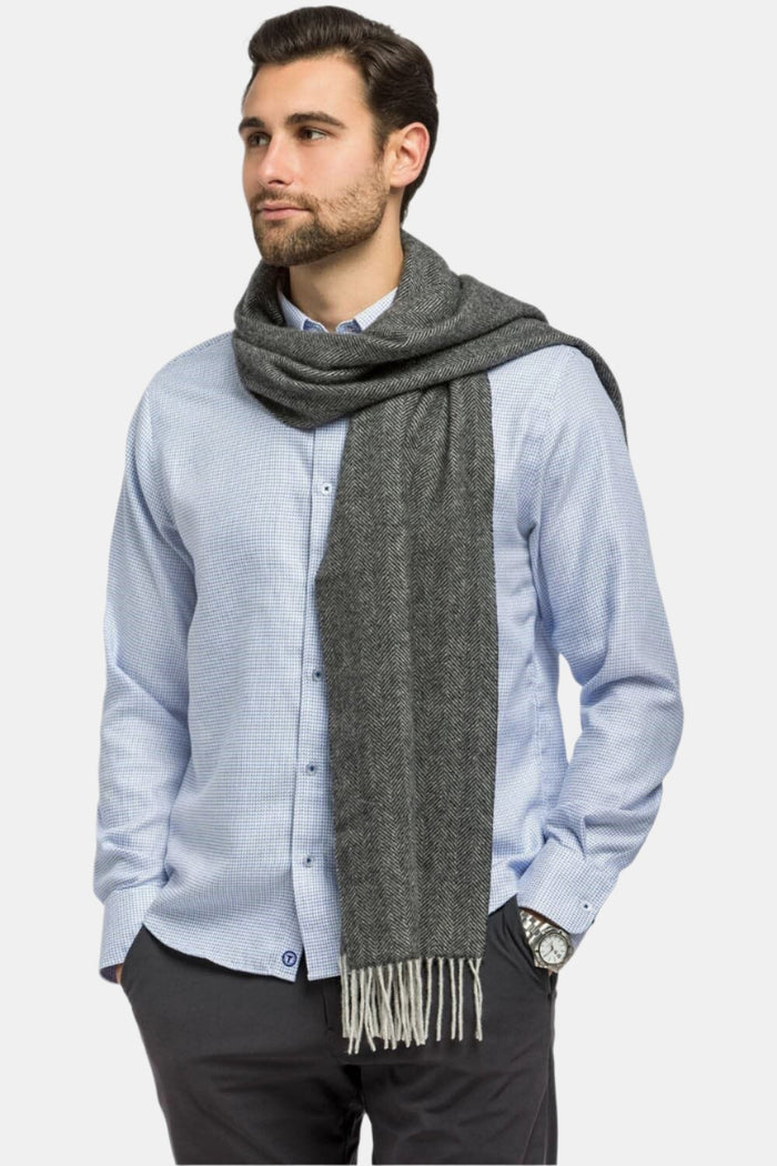 Men's Classic 100% Pure Cashmere Scarf Mens>Accessories>Scarf Fishers Finery