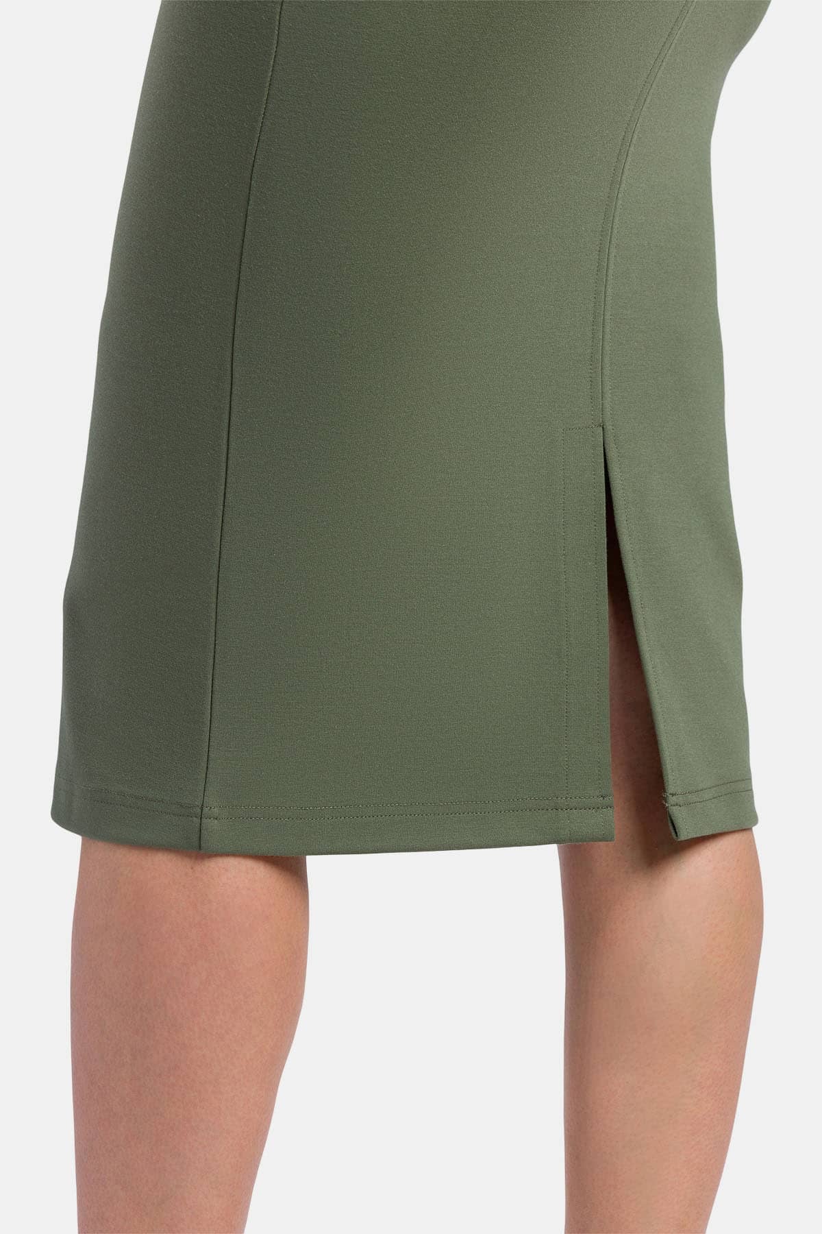 Women's Ponte Knit Midi Length Pencil Skirt Womens>Skirt Fishers Finery