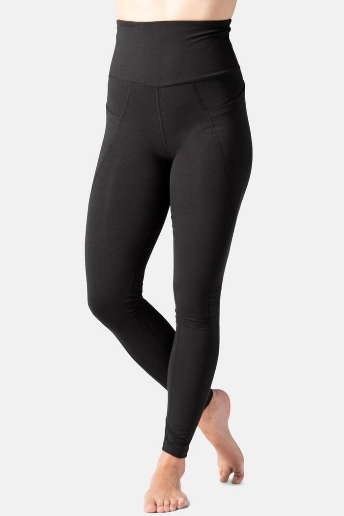 Women's EcoFabric™ Super High-Rise Active Legging Tight Womens>Activewear>Yoga Pants Fishers Finery Black X-Small