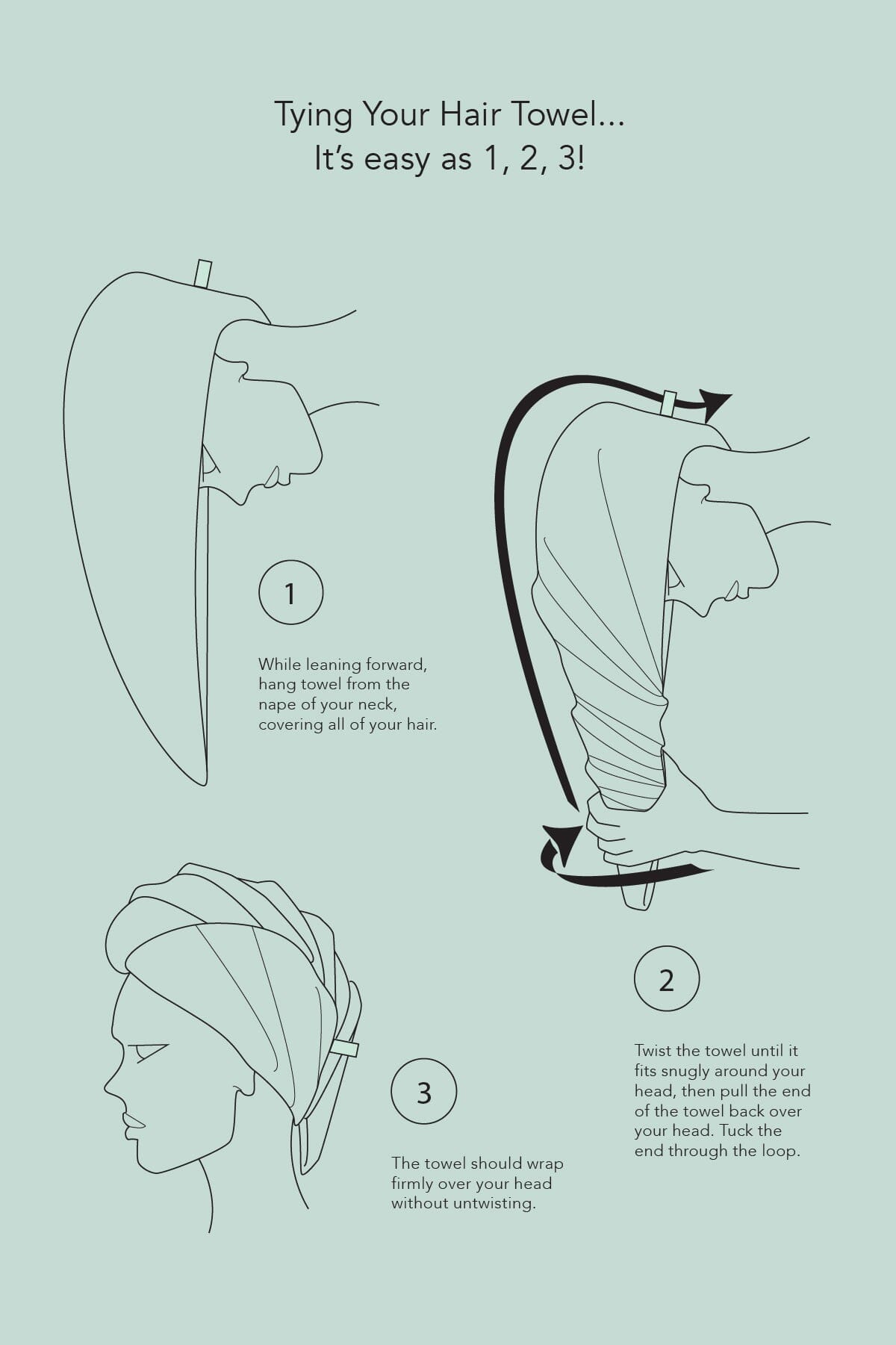 Texere Women's Terry Cloth Hair Towel / Wrap Womens>Spa>Hair Towel Fishers Finery